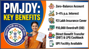 Pradhan Mantri Jan Dhan Yojana (PMJDY) 2026 Zero-Balance Bank Account, Benefits