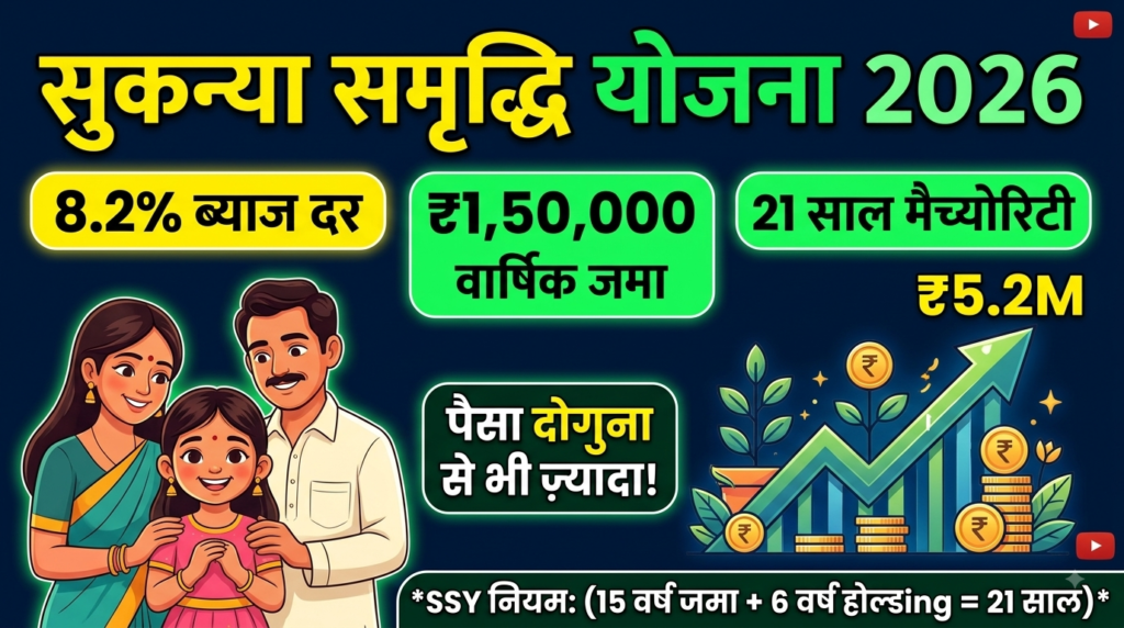Sukanya Samriddhi Yojana 2026 Interest Rate, Eligibility, Maturity Calculator & Full Guide