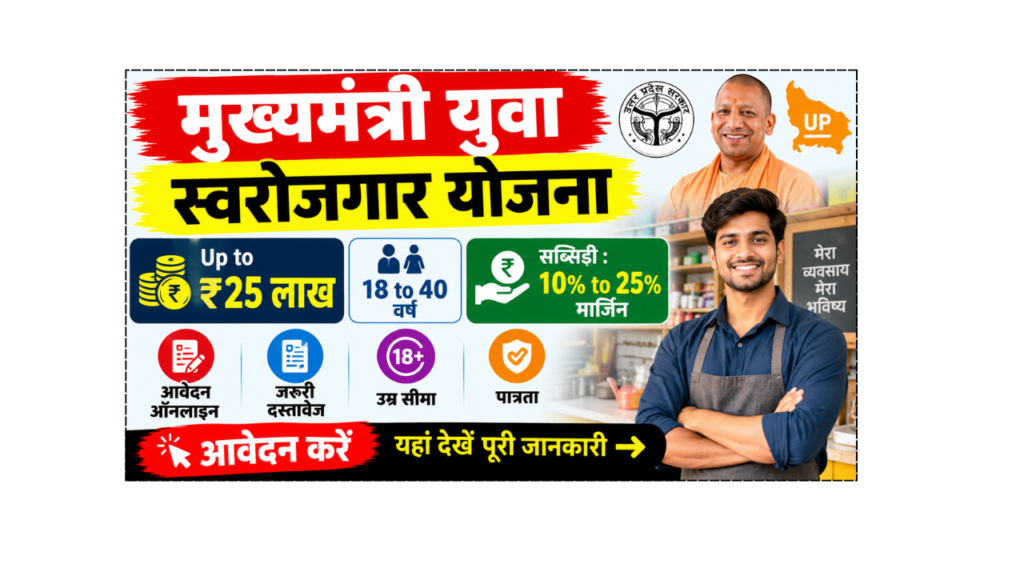 Mukhyamantri Yuva Swarojgar Yojana (MYSY) 2026 Eligibility, Loan Amount, Subsidy, Documents and Online Apply Process