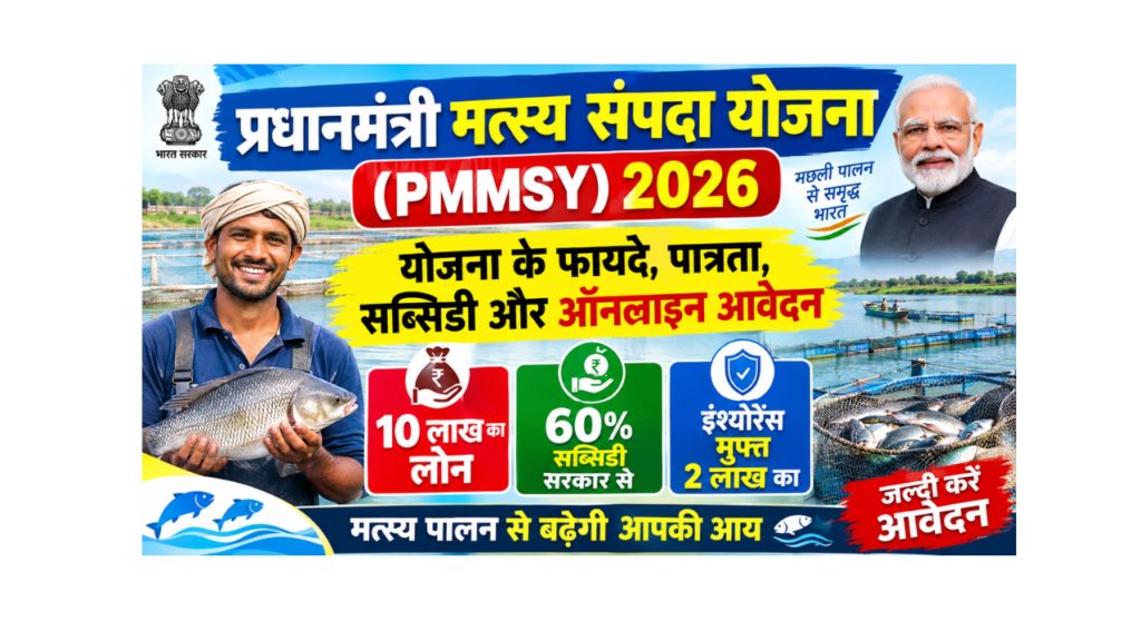 Pradhan Mantri Matsya Sampada Yojana (PMMSY) 2026 Benefits, Eligibility, Subsidy and Online Application